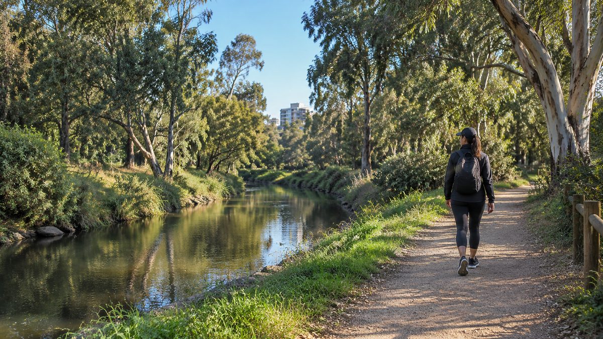 merri creek walks near brunswick